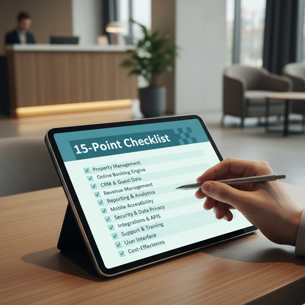 How to Choose Hotel Management Software: 15-Point Checklist