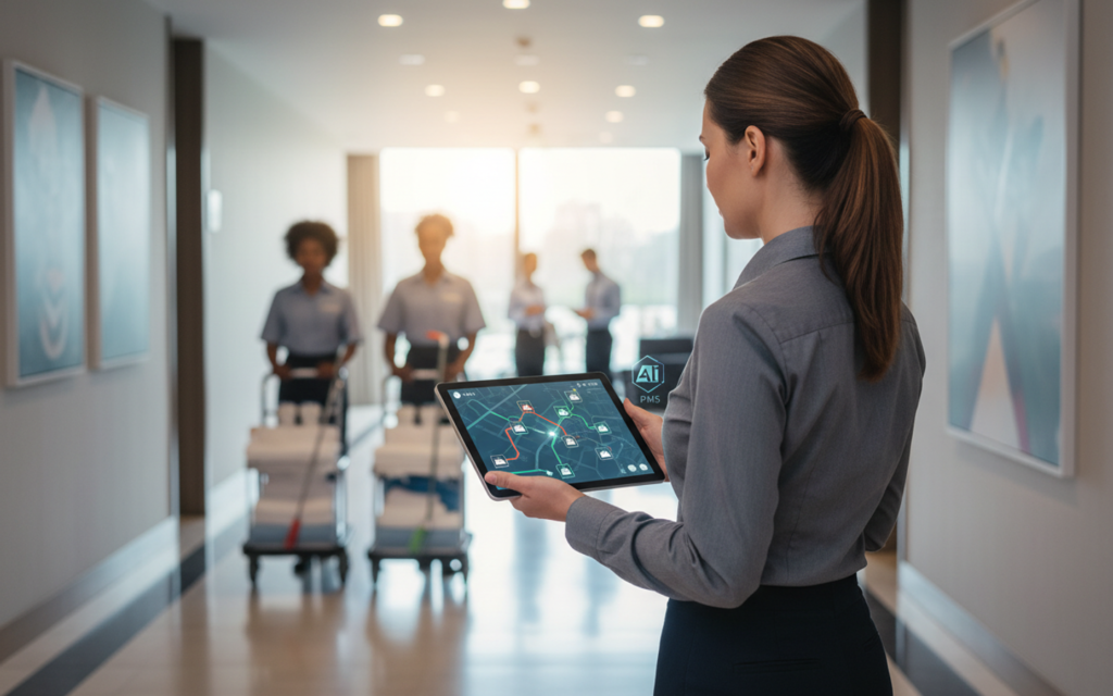 How AI PMS Optimizes Housekeeping Routes